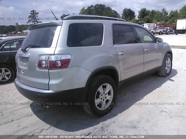 1GKER337X7J140667 - 2007 GMC ACADIA SLT-2 SILVER photo 4