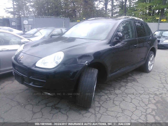 WP1AB29P56LA67211 - 2006 PORSCHE CAYENNE S BLACK photo 2