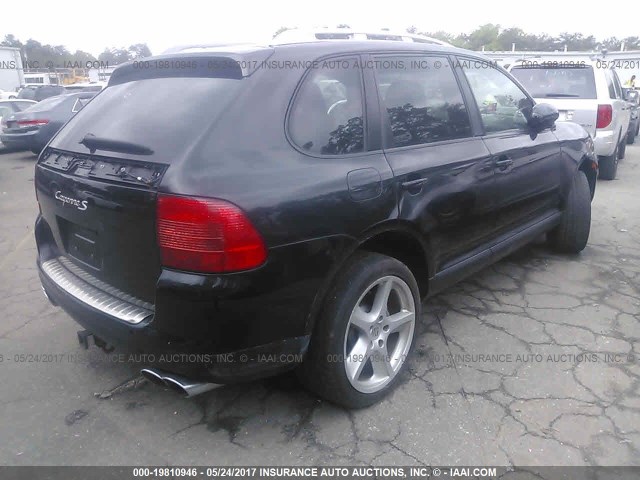 WP1AB29P56LA67211 - 2006 PORSCHE CAYENNE S BLACK photo 4