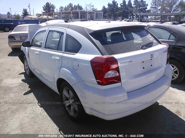 1B3CB3HA7BD254307 - 2011 DODGE CALIBER MAINSTREET WHITE photo 3