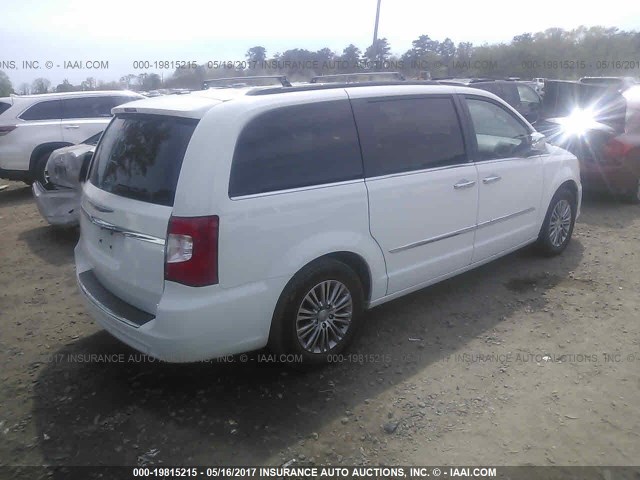 2C4RC1CG2DR816037 - 2013 CHRYSLER TOWN & COUNTRY TOURING L WHITE photo 4