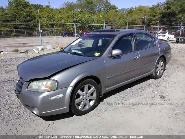 JN1DA31A63T437899 - 2003 NISSAN MAXIMA GLE/SE GRAY photo 2