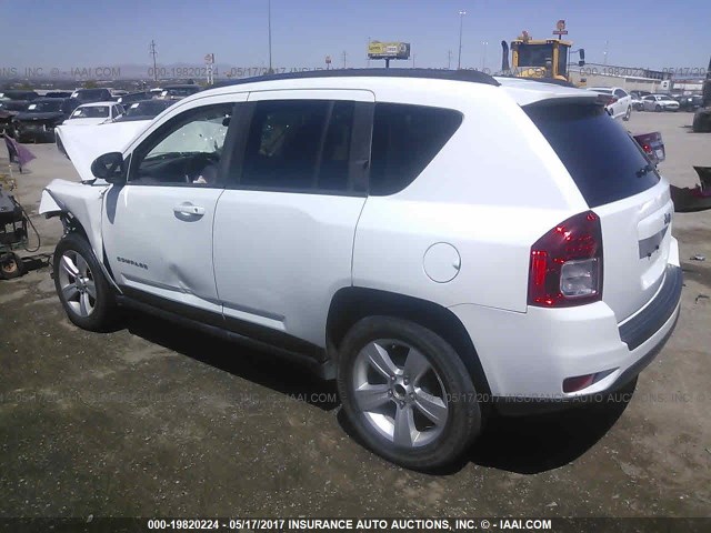 1C4NJCBA4CD566346 - 2012 JEEP COMPASS SPORT WHITE photo 3