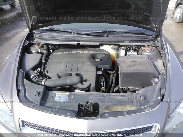 1G1ZC5EBXA4132885 - 2010 CHEVROLET MALIBU 1LT 灰色 照片 10