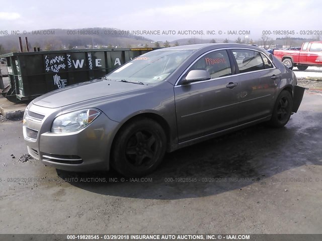 1G1ZC5EBXA4132885 - 2010 CHEVROLET MALIBU 1LT 灰色 照片 2