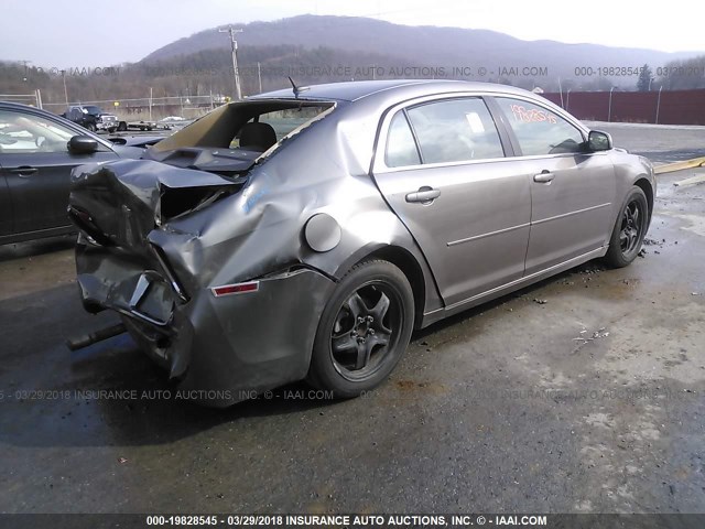 1G1ZC5EBXA4132885 - 2010 CHEVROLET MALIBU 1LT 灰色 照片 4