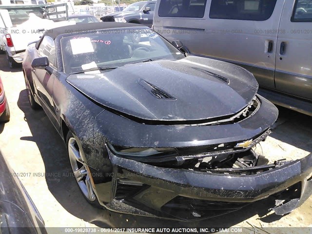 1G1FF3D76H0178937 - 2017 CHEVROLET CAMARO SS Negro foto 1