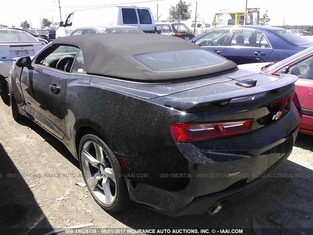 1G1FF3D76H0178937 - 2017 CHEVROLET CAMARO SS Negro foto 3