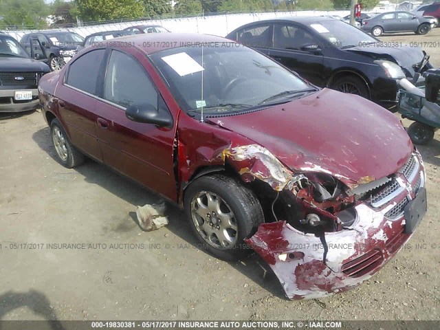 1B3ES56C75D105179 - 2005 DODGE NEON SXT MAROON photo 1