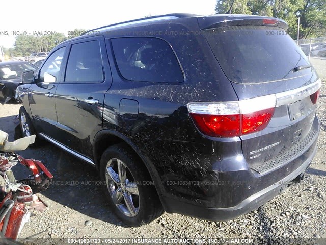 1D4RE5GG2BC598816 - 2011 DODGE DURANGO CITADEL BLACK photo 3