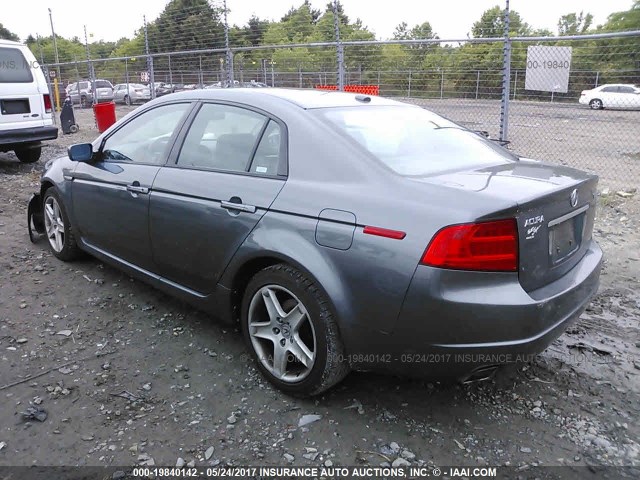 19UUA66205A006796 - 2005 ACURA TL GRAY photo 3