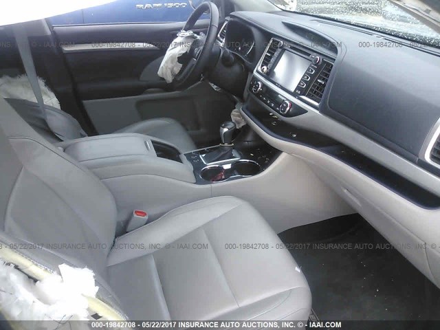 5TDJKRFH0ES050739 - 2014 TOYOTA HIGHLANDER XLE ლურჯი ფოტო 5