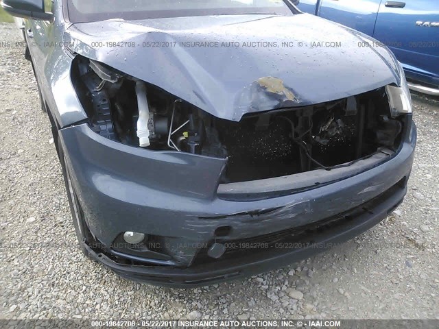 5TDJKRFH0ES050739 - 2014 TOYOTA HIGHLANDER XLE ლურჯი ფოტო 6