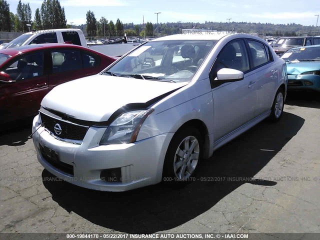 3N1AB6AP9BL646577 - 2011 NISSAN SENTRA 2.0/2.0S/SR/2.0SL SILVER photo 2