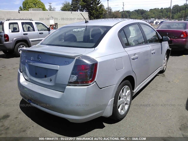 3N1AB6AP9BL646577 - 2011 NISSAN SENTRA 2.0/2.0S/SR/2.0SL SILVER photo 4