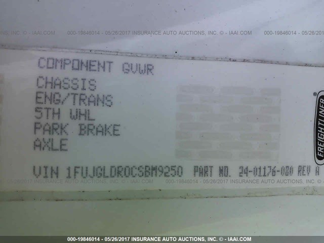 1FUJGLDR0CSBM9250 - 2012 FREIGHTLINER CASCADIA 125  Unknown photo 10