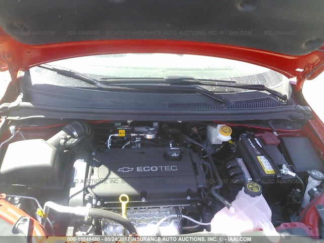 1G1JB5SH6H4147824 - 2017 CHEVROLET SONIC LS 红色 照片 10