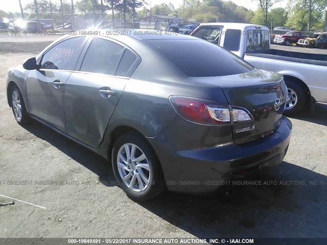 JM1BL1V70C1530771 - 2012 MAZDA 3 I GRAY photo 3