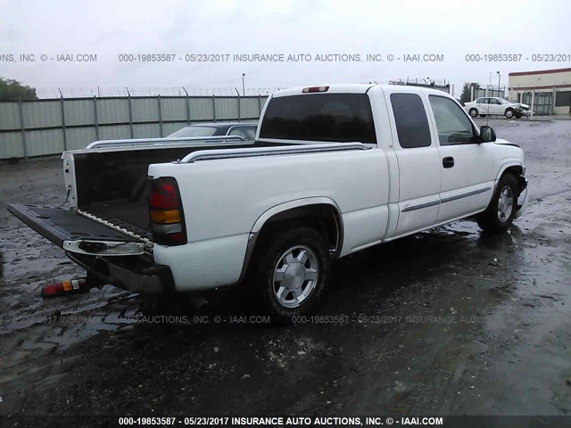 1GTEC19T05Z206874 - 2005 GMC NEW SIERRA C1500 WHITE photo 4