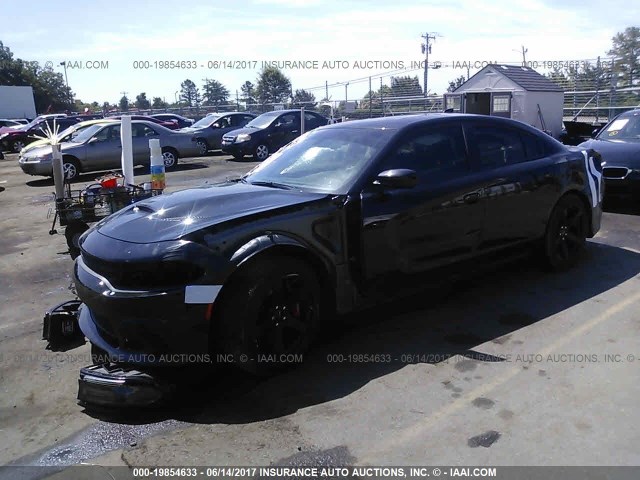 2C3CDXL9XHH536664 - 2017 DODGE CHARGER SRT HELLCAT BLACK photo 2