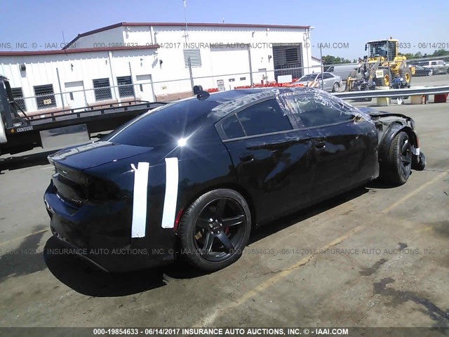 2C3CDXL9XHH536664 - 2017 DODGE CHARGER SRT HELLCAT BLACK photo 4