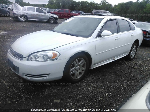 2G1WB5E34E1150413 - 2014 CHEVROLET IMPALA LIMITED LT WHITE photo 2