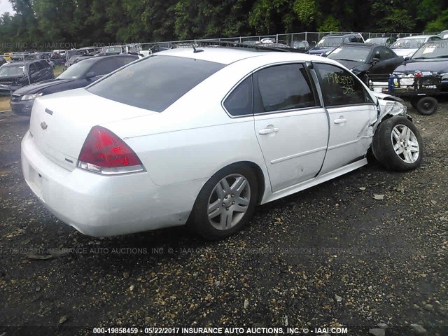 2G1WB5E34E1150413 - 2014 CHEVROLET IMPALA LIMITED LT WHITE photo 4