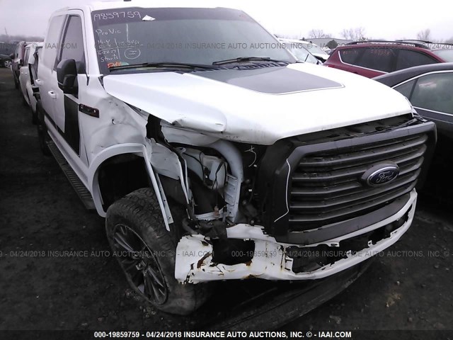1FTEW1EF1GFB11140 - 2016 FORD F150 SUPERCREW WHITE photo 1