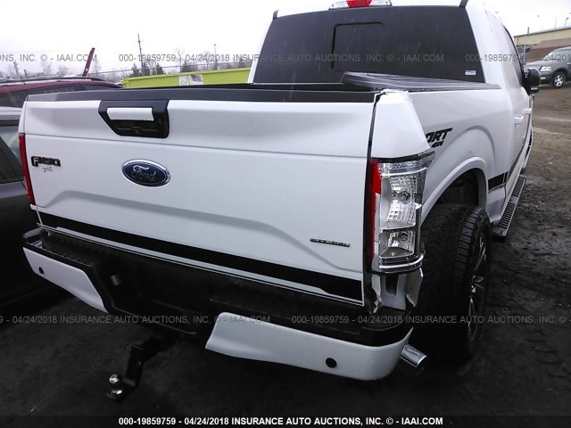 1FTEW1EF1GFB11140 - 2016 FORD F150 SUPERCREW WHITE photo 4