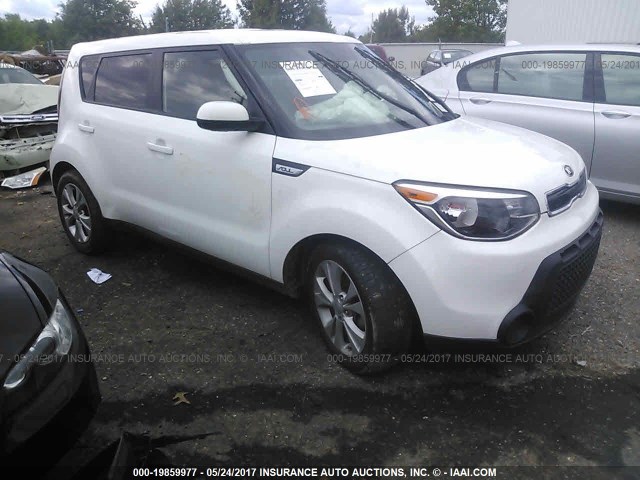 KNDJP3A56F7171539 - 2015 KIA SOUL + WHITE photo 1