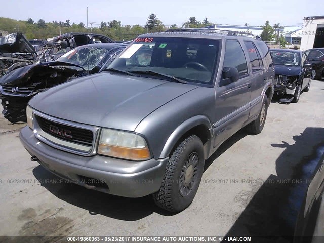 1GKDT13W2Y2378680 - 2000 GMC JIMMY / ENVOY  GRAY photo 2