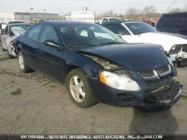 1B3EL46X95N706758 - 2005 DODGE STRATUS SXT BLUE photo 1