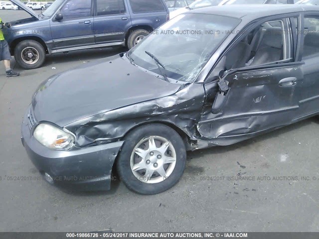 KNAFB121135294402 - 2003 KIA SPECTRA LS GRAY photo 6