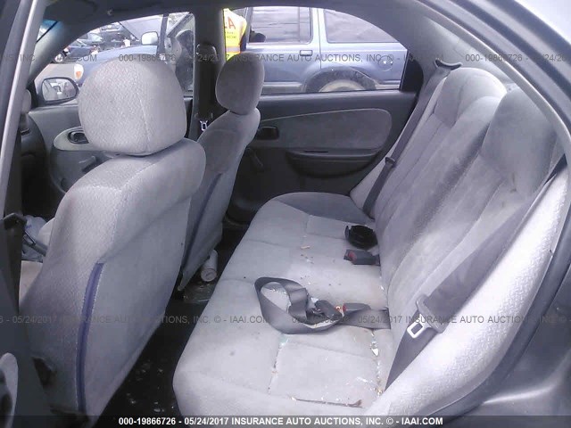 KNAFB121135294402 - 2003 KIA SPECTRA LS GRAY photo 8