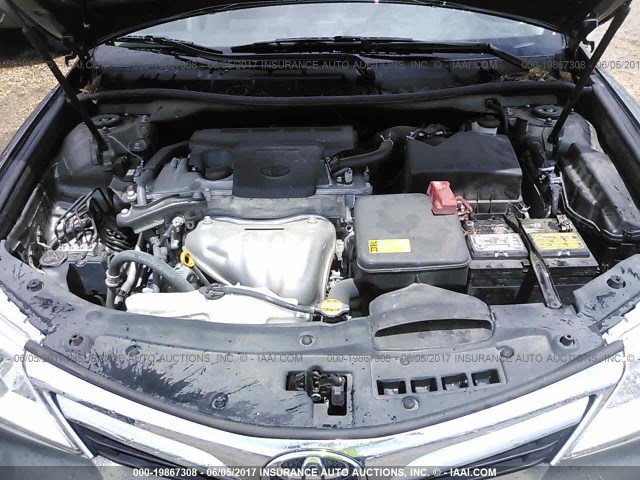 4T1BF1FK2CU522286 - 2012 TOYOTA CAMRY SE/LE/XLE GRAY photo 10