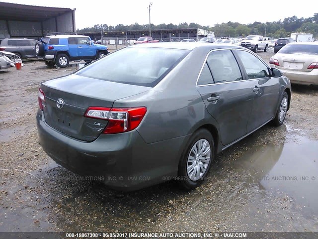 4T1BF1FK2CU522286 - 2012 TOYOTA CAMRY SE/LE/XLE GRAY photo 4