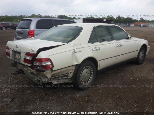 JNKBY31D6VM007876 - 1997 INFINITI Q45 T WHITE photo 4