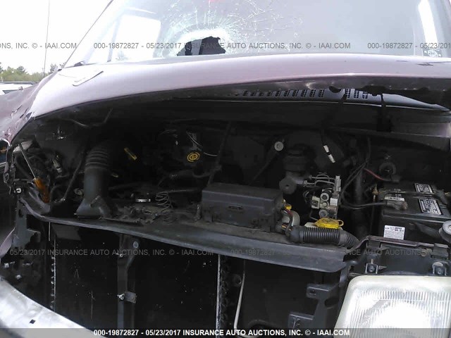 2B6HB21Z0VK598252 - 1997 DODGE RAM VAN B2500 MAROON photo 10