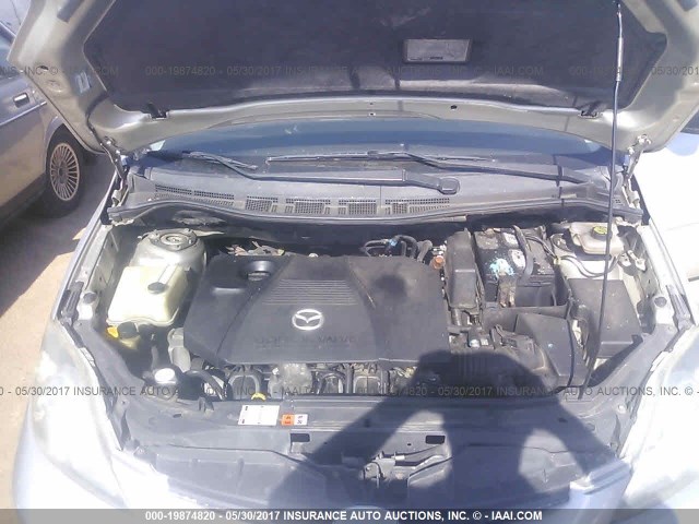 JM1CR29L460114927 - 2006 MAZDA 5 SILVER photo 10