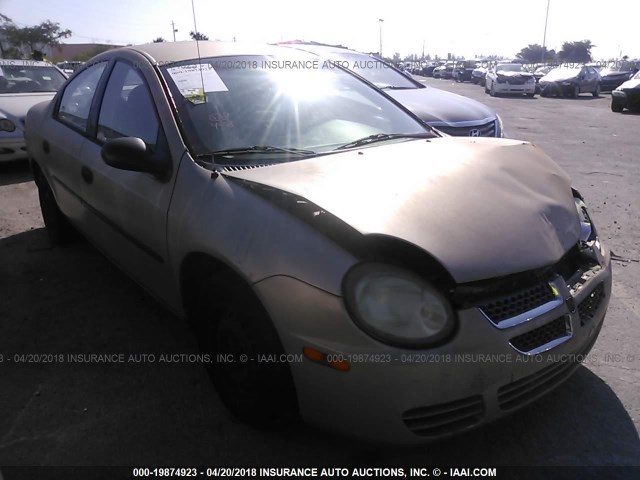 1B3ES26C63D179642 - 2003 DODGE NEON SE Champagne photo 1