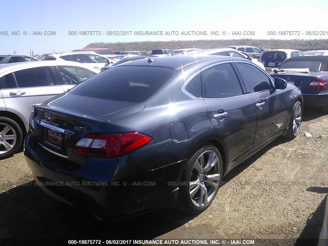 JN1BY1AP1BM322891 - 2011 INFINITI M37 GRAY photo 4