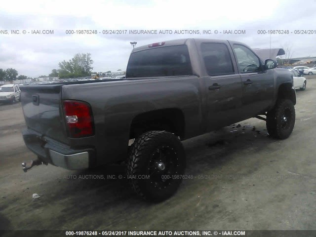 2GCEK13M871603491 - 2007 CHEVROLET SILVERADO K1500 CREW CAB BROWN photo 4