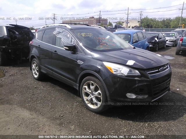 1FMCU9J90DUD31724 - 2013 FORD ESCAPE TITANIUM BLACK photo 1