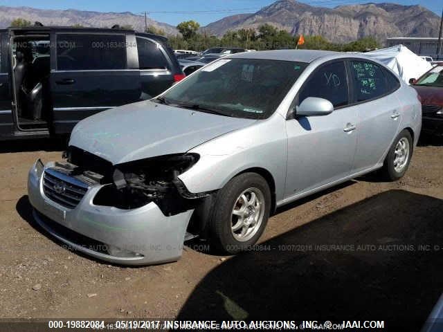 KMHDU46DX8U337184 - 2008 HYUNDAI ELANTRA GLS/SE/LIMITED SILVER photo 2