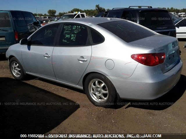 KMHDU46DX8U337184 - 2008 HYUNDAI ELANTRA GLS/SE/LIMITED SILVER photo 3