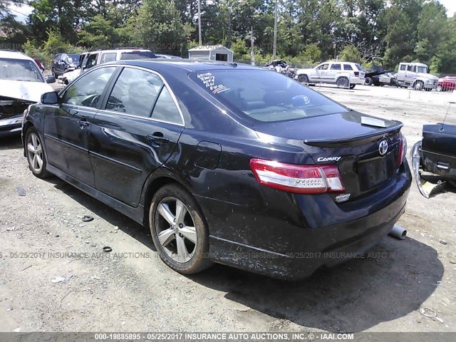 4T1BF3EK3AU056054 - 2010 TOYOTA CAMRY SE/LE/XLE BLACK photo 3