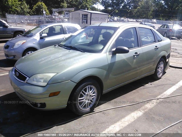 1FAFP34N27W125009 - 2007 FORD FOCUS ZX4/S/SE/SES GREEN photo 2