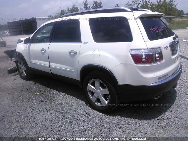 1GKER33768J209324 - 2008 GMC ACADIA SLT-2 WHITE photo 3