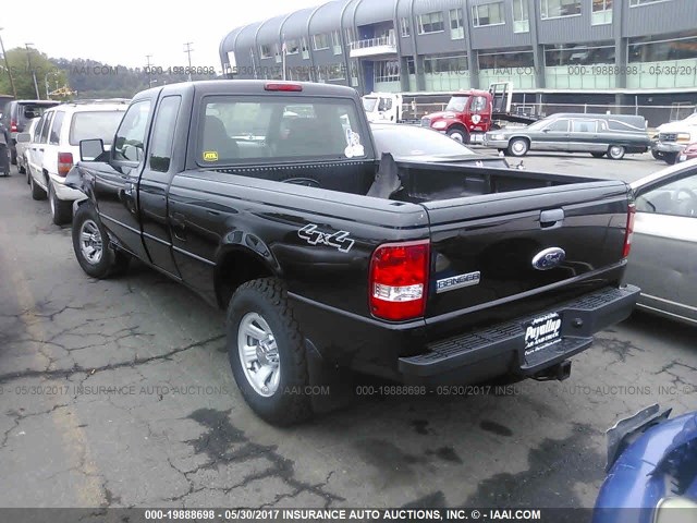 1FTZR45E09PA59479 - 2009 FORD RANGER SUPER CAB BLACK photo 3