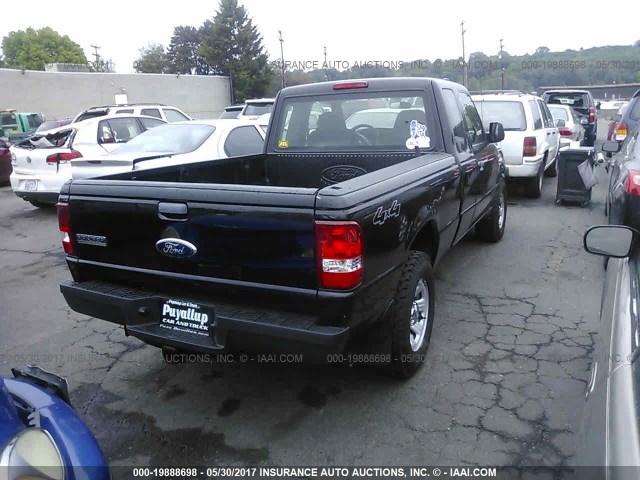 1FTZR45E09PA59479 - 2009 FORD RANGER SUPER CAB BLACK photo 4